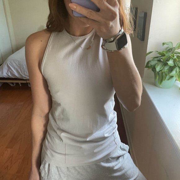 SOLD - Athleta Racerback Tank Top White Size XS - Picture 5 of 7